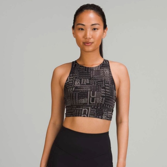 SOLD! NWT Lululemon High Neck Long Line Energy Bra - Picture 3 of 11